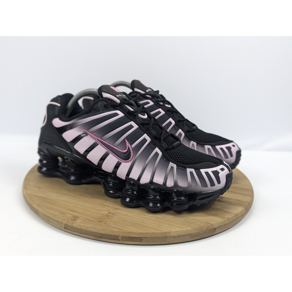 Nike Shox Shoes Womans 10 Black Pink Running Sneakers Athletic Gym Train